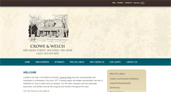 Desktop Screenshot of croweandwelch.com