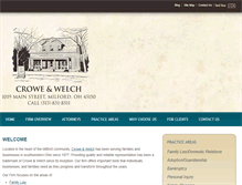 Tablet Screenshot of croweandwelch.com